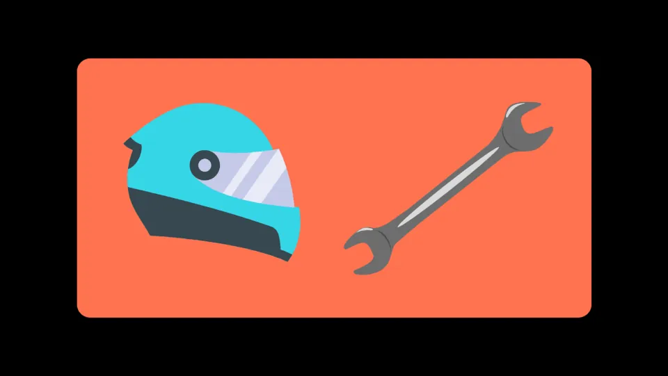 Chef tool challenge 2 of 4: a helmet and a wrench to consider as replacements for the chef’s missing tools