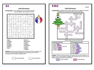 French: Christmas- Word search and Crosswords- Games – preview