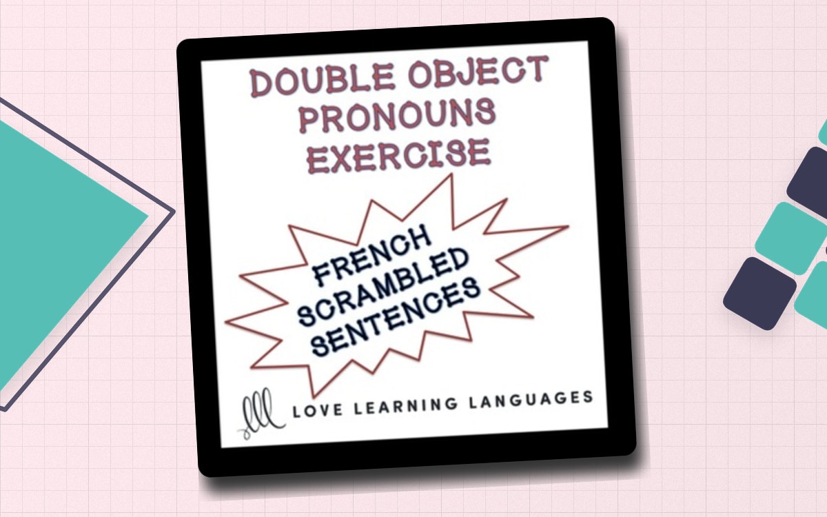French: Double Object Pronouns Worksheet preview
