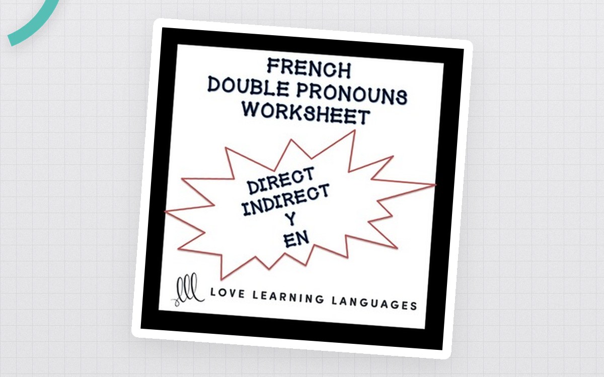 French Double Pronouns Exercise - Pronoms Français preview