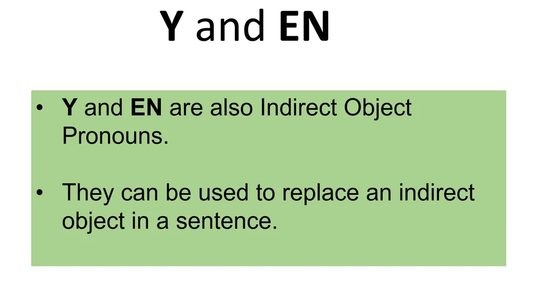 French Grammar – Pronouns Y and EN Practice – cover