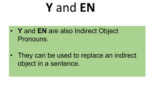French Grammar – Pronouns Y and EN Practice – cover
