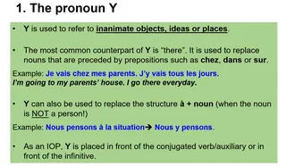 French Grammar – Pronouns Y and EN Practice – preview 1