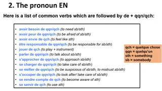 French Grammar – Pronouns Y and EN Practice – preview 2