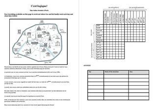 French: Logic Puzzle- A recent trip to Paris – sample page 2