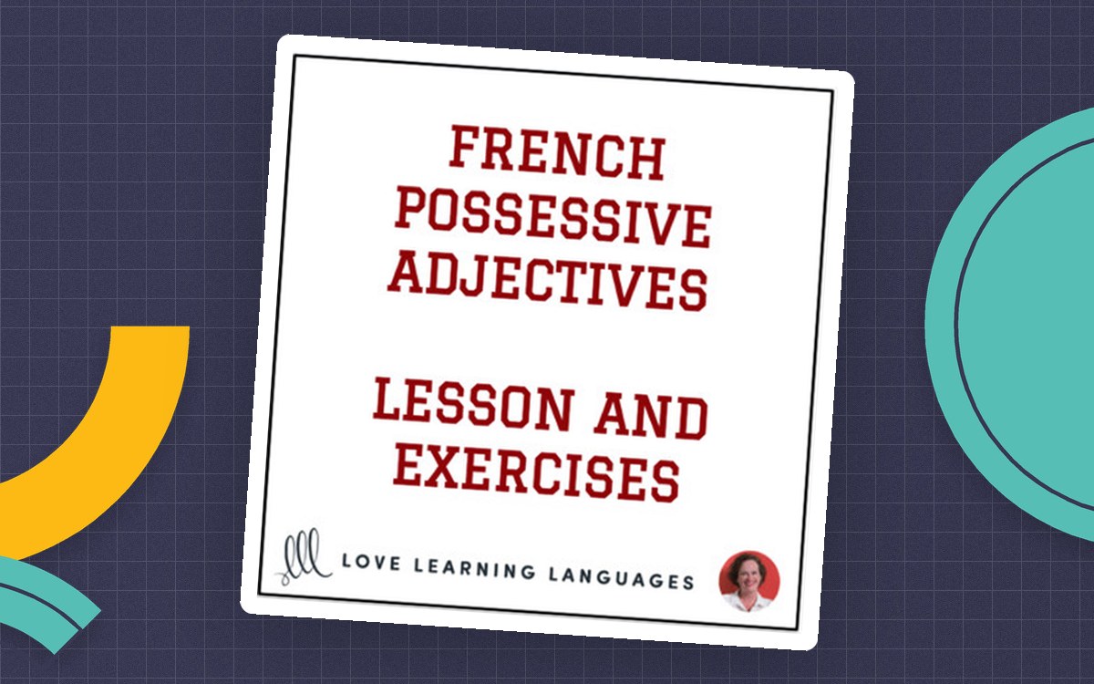 French Possessive Adjectives Lesson + Exercises - Adjectifs Possessifs preview