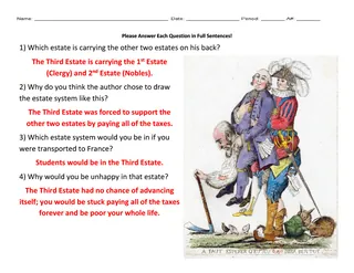 French Revolution Political Cartoon – 3 Estates – preview