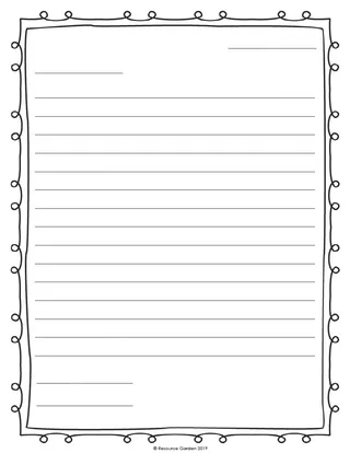 Friendly Letter Writing Template – Print and Practice – sample page 2