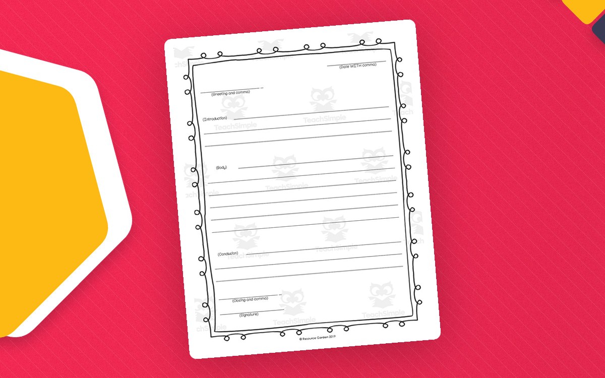 Friendly Letter Writing Template – Print and Practice preview
