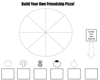 Friendship Pizza Activity – sample page 2