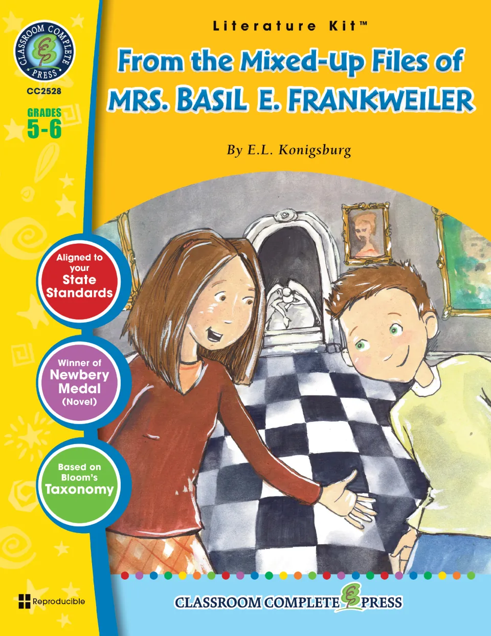 From the Mixed-Up Files of Mrs. Basil E. Frankweiler literature kit cover for grades 5–6, by E.L. Konigsburg
