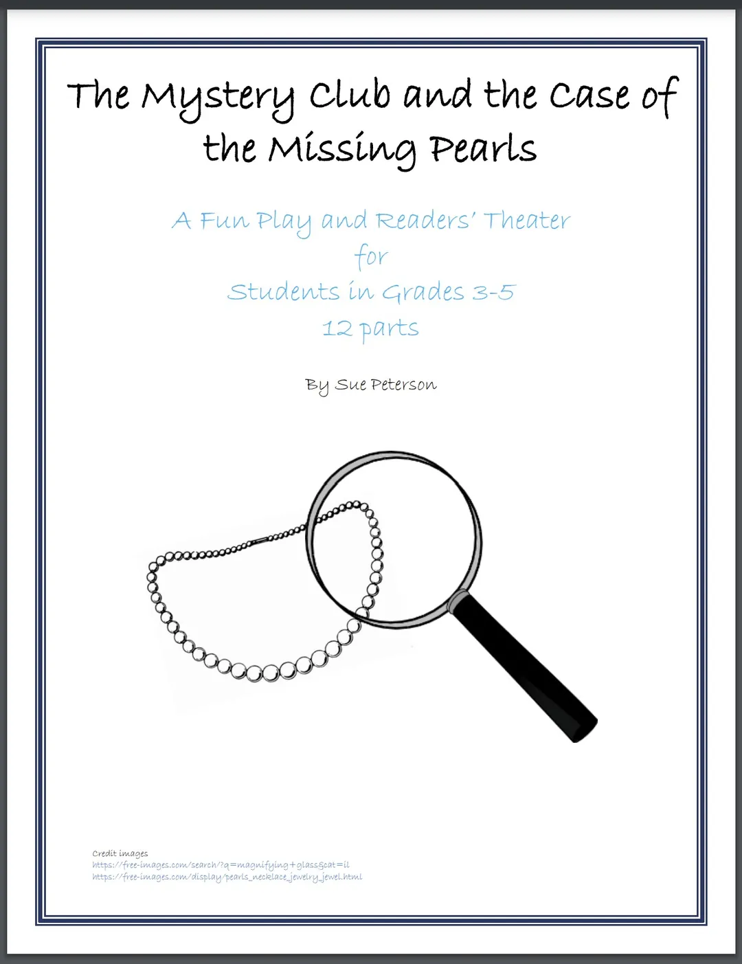 Fun Mystery Theater: The Mystery Club & The Case of the Missing Pearls – cover