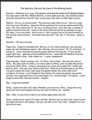 Fun Mystery Theater: The Mystery Club & The Case of the Missing Pearls – sample page 3