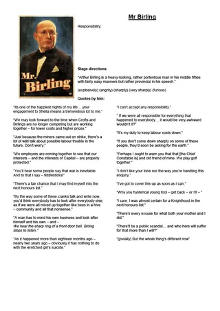 An Inspector Calls Quotes And Analysis Pdf – An Inspector Calls – cover