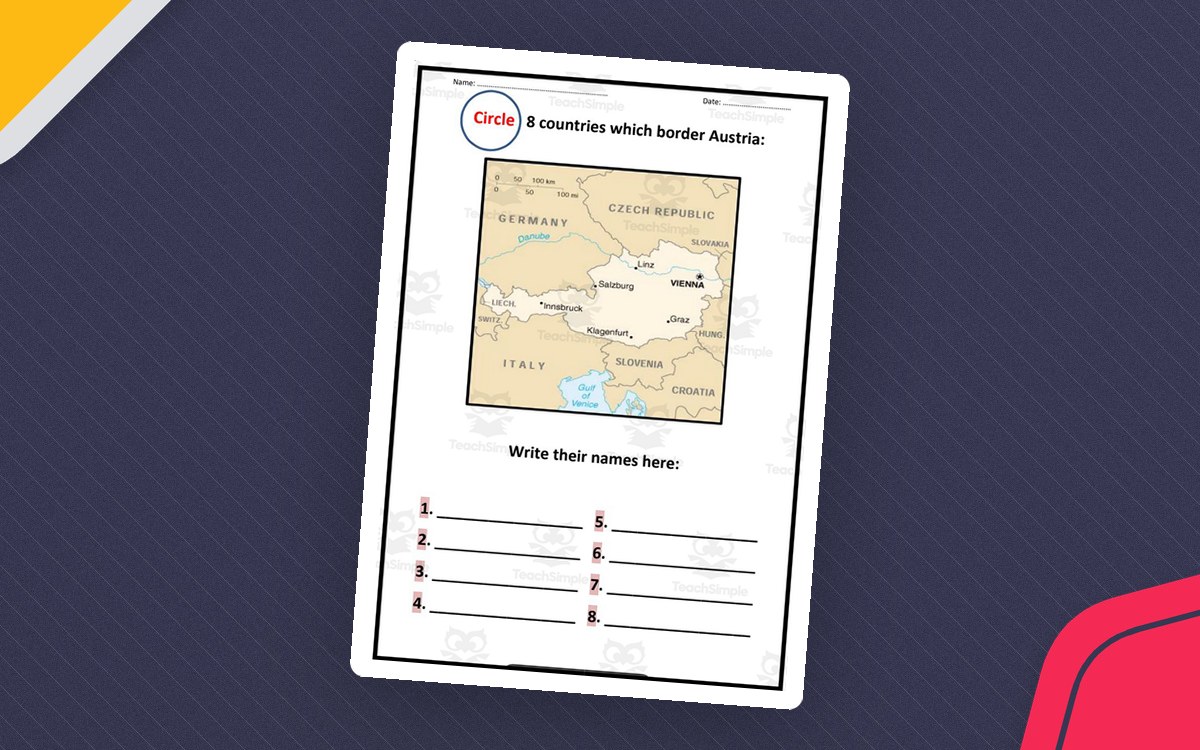 Geography: Countries Bordering Austria preview
