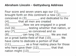 Gettysburg Address Song – cover