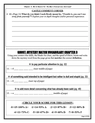 Ghost Novel Study Unit – sample page 2