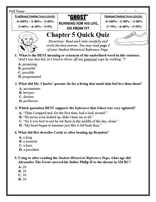 Ghost Novel Study Unit – sample page 4