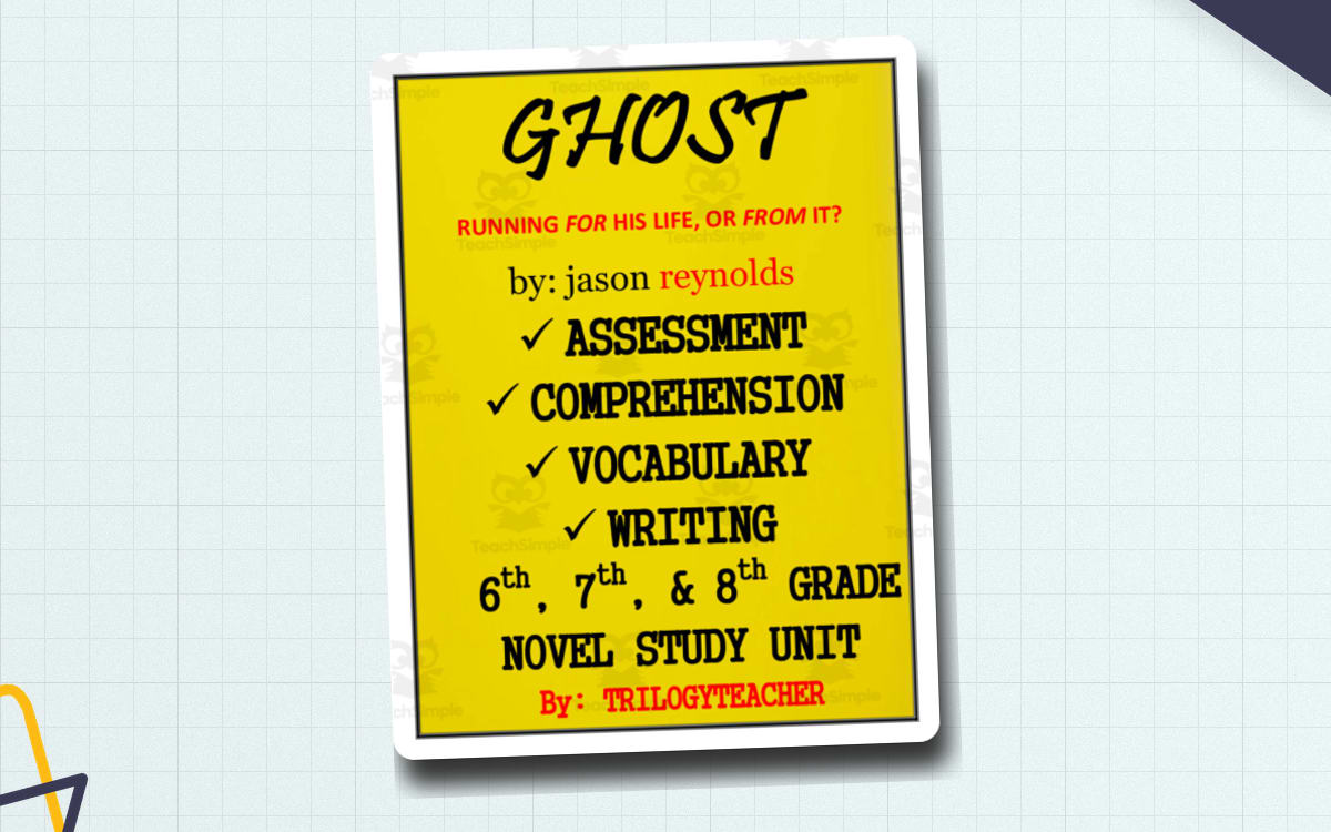 Ghost Novel Study Unit teaching resource preview