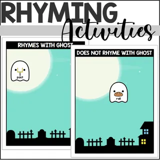 Ghost Themed Rhyming Words – cover