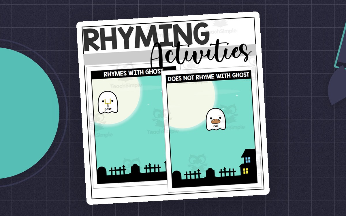 Ghost Themed Rhyming Words preview