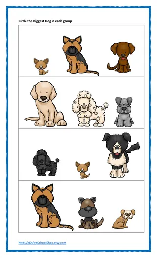 Dog Math Worksheets - Give a Dog a Bone Counting Activities – sample page 3