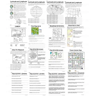 Globe and Map Skills Activity Packet and Worksheets – sample page 3