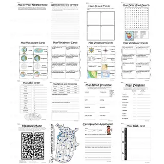 Globe and Map Skills Activity Packet and Worksheets – sample page 4