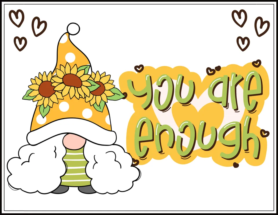 Motivational poster 2 of the 25-poster classroom decor set, reading "You are enough."