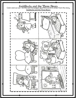 Goldilocks and the Three Bears – Sequencing Activity – preview 2