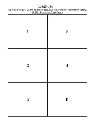 Goldilocks and the Three Bears – Sequencing Activity – preview 3
