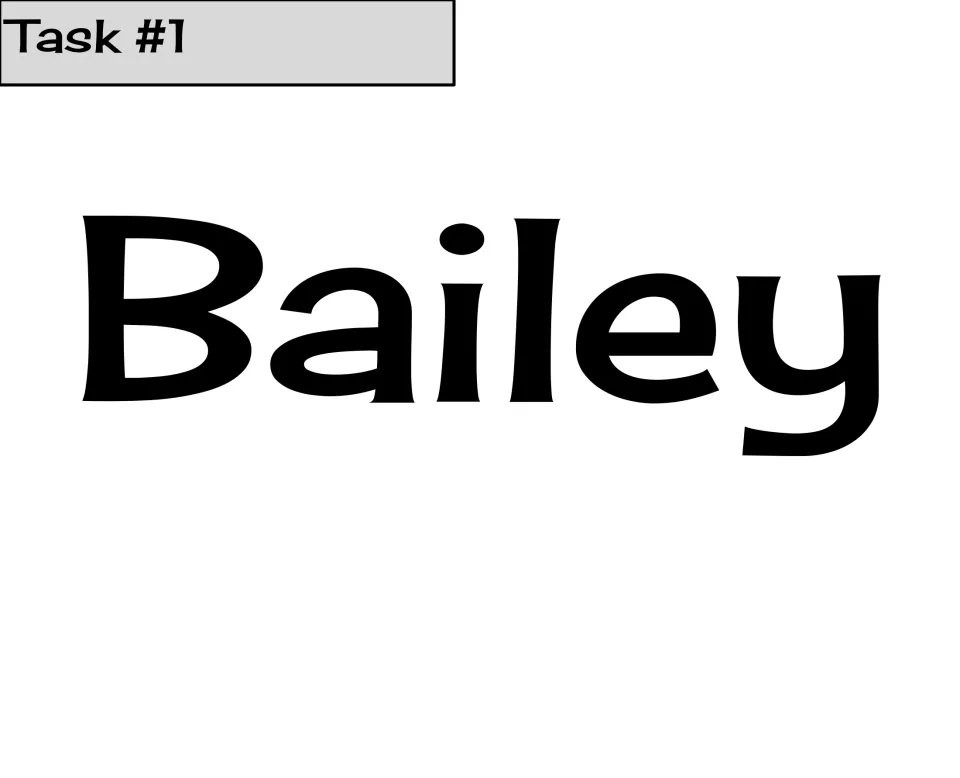Grammar task 1 opening word, "Bailey," begins the sentence "Bailey and Haley met up" across four pages.
