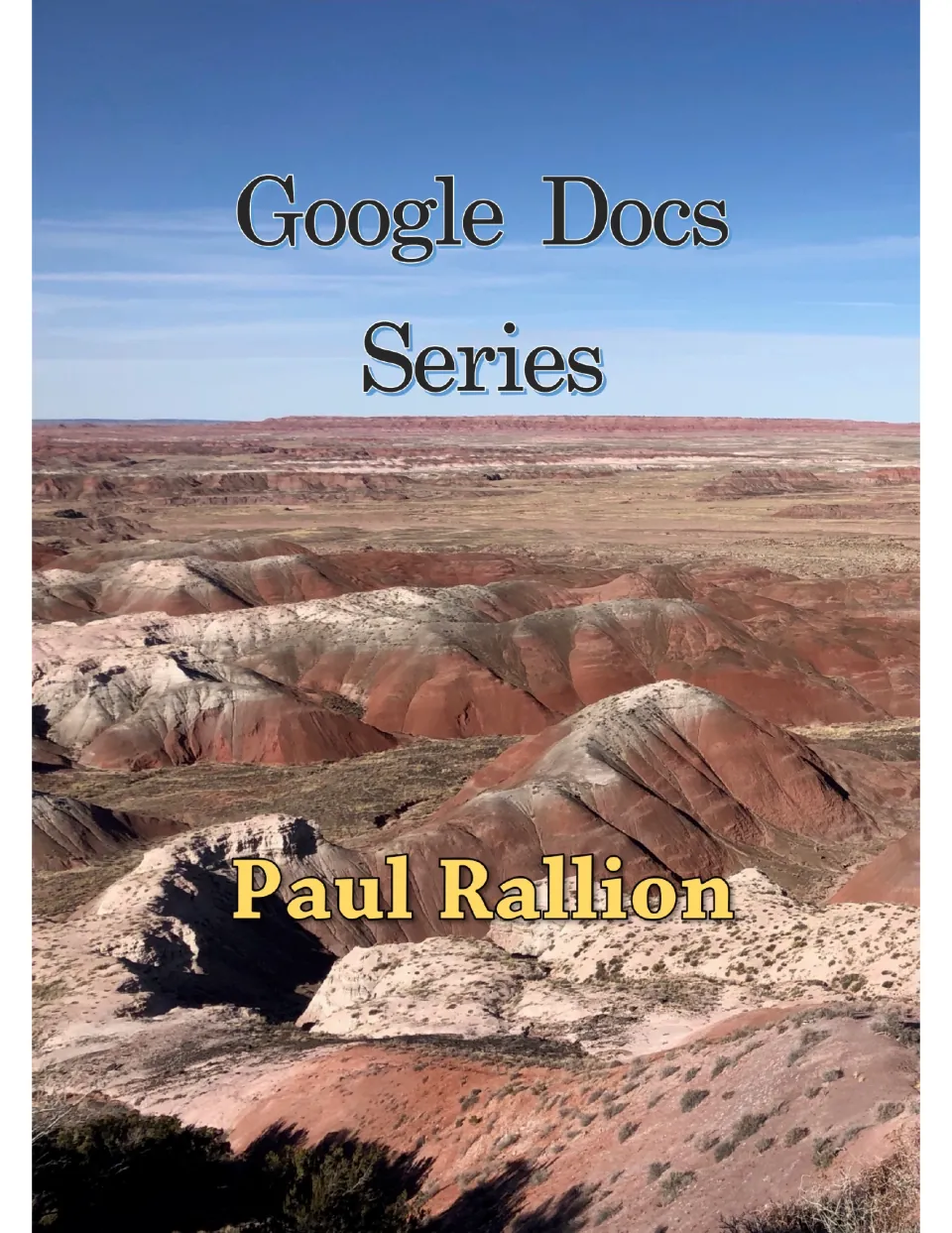 Cover of the Google Docs Series booklet by Paul Rallion, introducing the computer-skills lesson collection