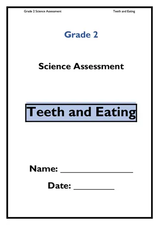 Grade 2 Teeth and Eating Science Assessment – cover