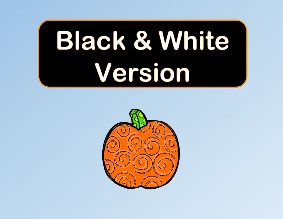 Black & White Version divider introduces the second printing option for the 20 pumpkin math task cards.