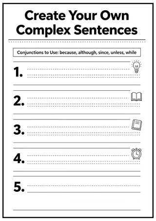 Grade 6 English Grammar Review Worksheets Pack – sample page 3