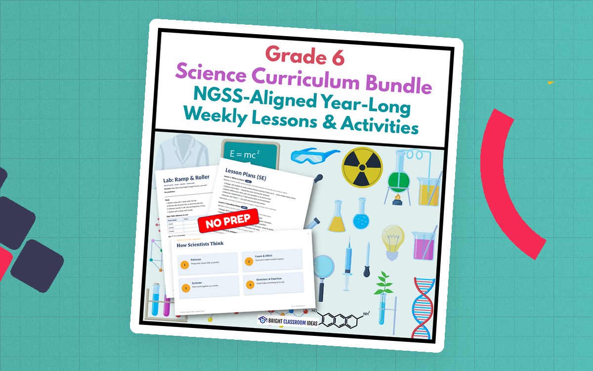 Grade 6 Science Curriculum Bundle | NGSS-Aligned Year-Long Lessons teaching resource preview