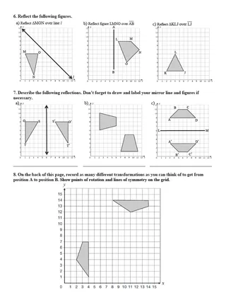 Grade 6 Transformations Review and Test – sample page 3