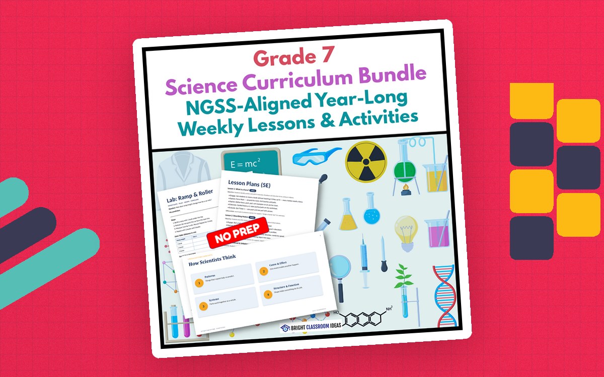 Grade 7 Science Curriculum Bundle | NGSS-Aligned Year-Long Lessons teaching resource preview