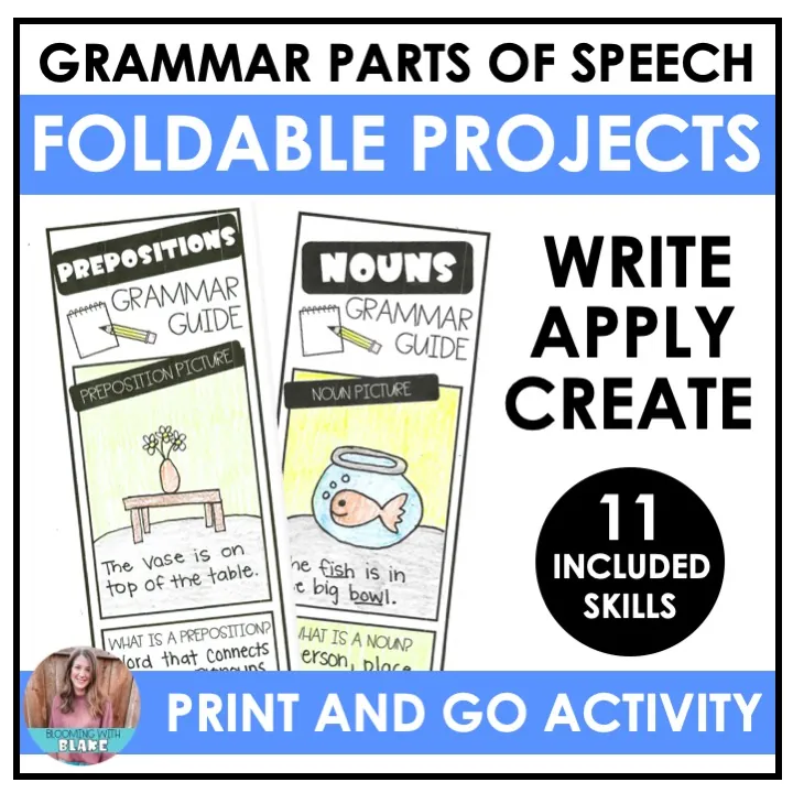 Grammar Foldables Project – cover