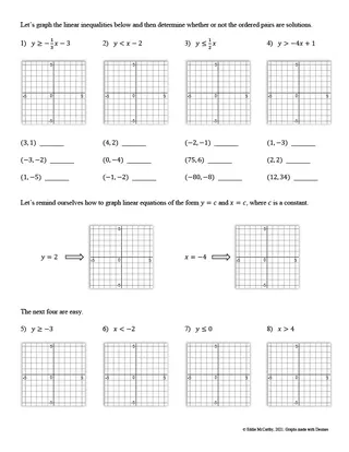 Graphing Linear Inequalities — Guided Notes & Homework – sample page 3