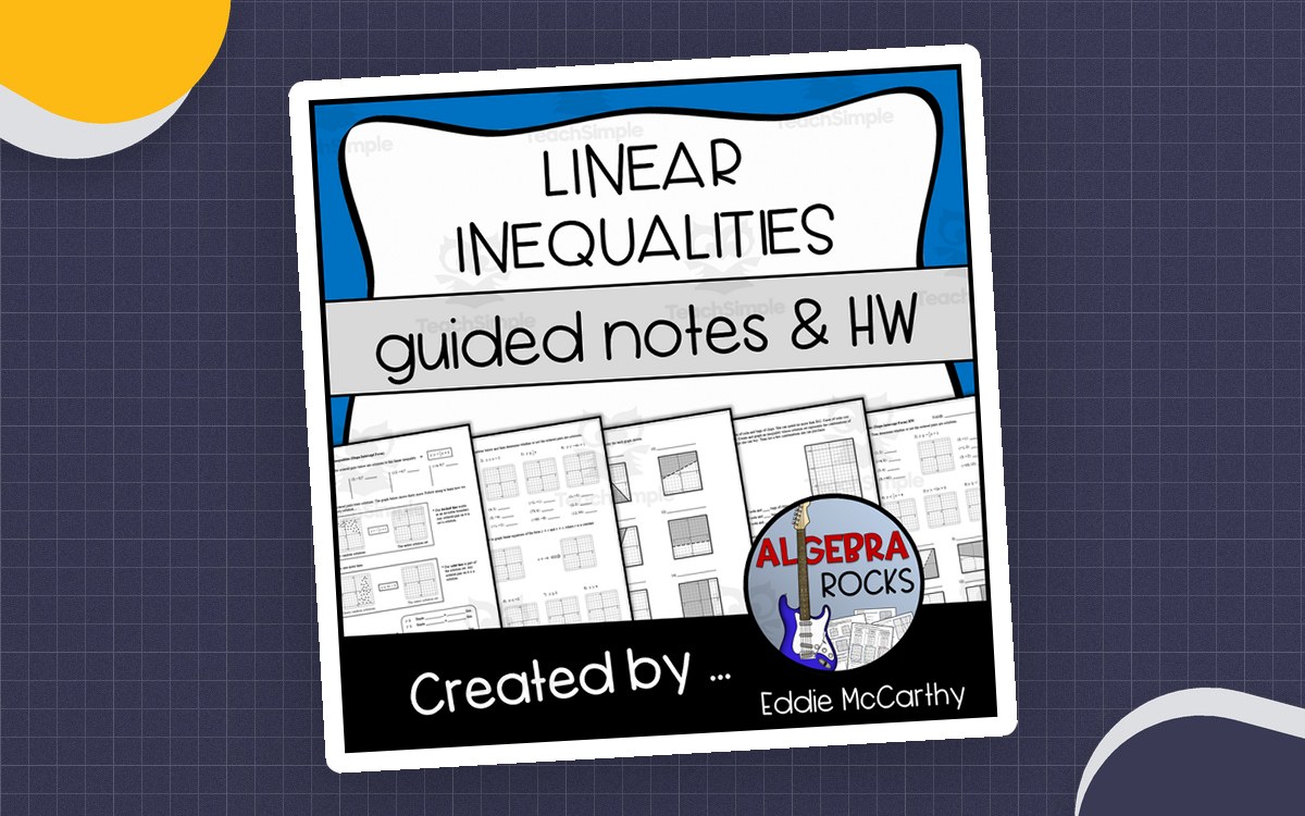 Graphing Linear Inequalities – Guided Notes & Homework teaching resource preview