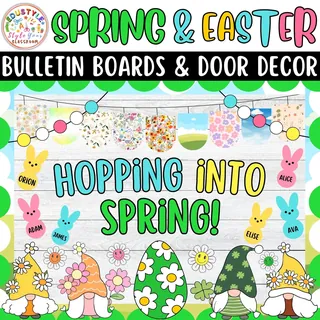 Great minds grow here!:Spring & Easter Bulletin Boards & Door Decor – sample page 2