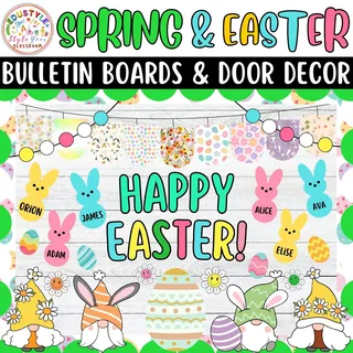 Great minds grow here!:Spring & Easter Bulletin Boards & Door Decor – sample page 4