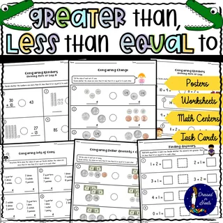 Greater Than, Less Than and Equal To — Worksheets & Activities – sample page 4