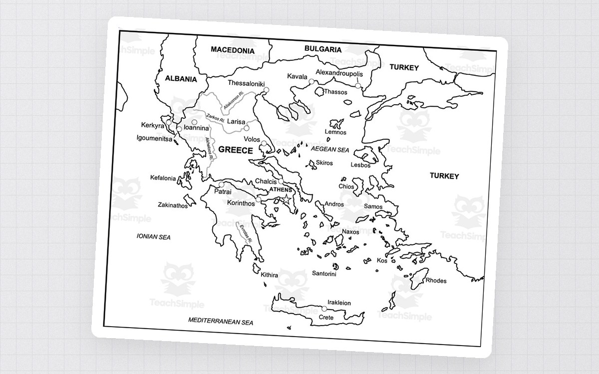 Greece Map Resources – 12-Map Geography Pack preview