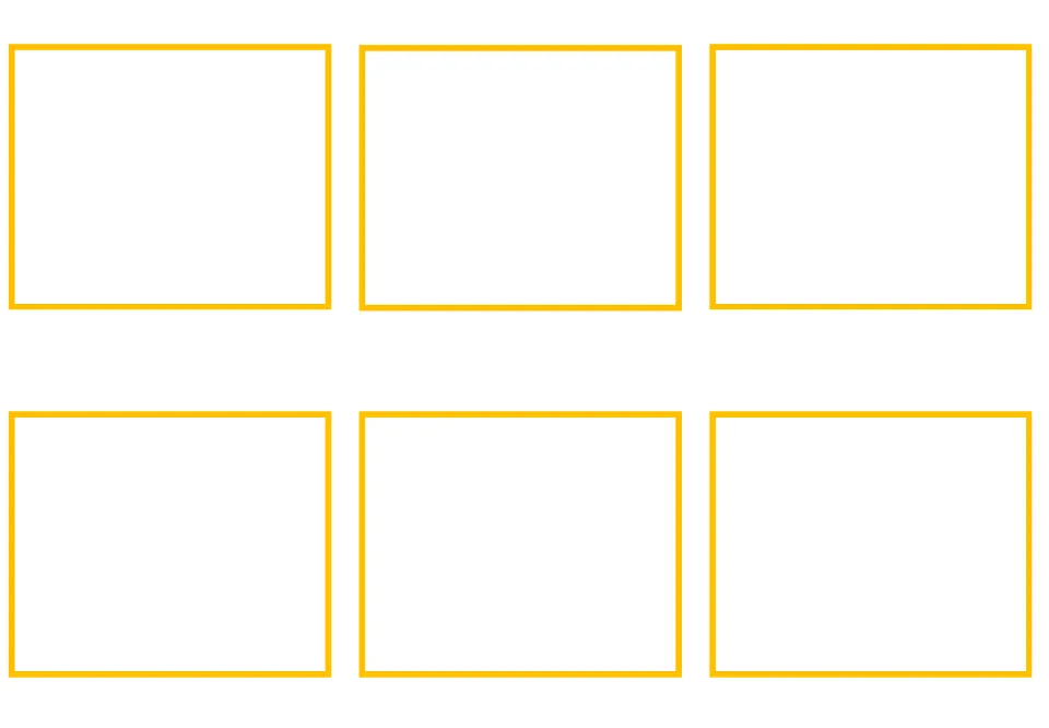 Six blank cards accompanying the Greek computer vocabulary picture cards, with no words or images added