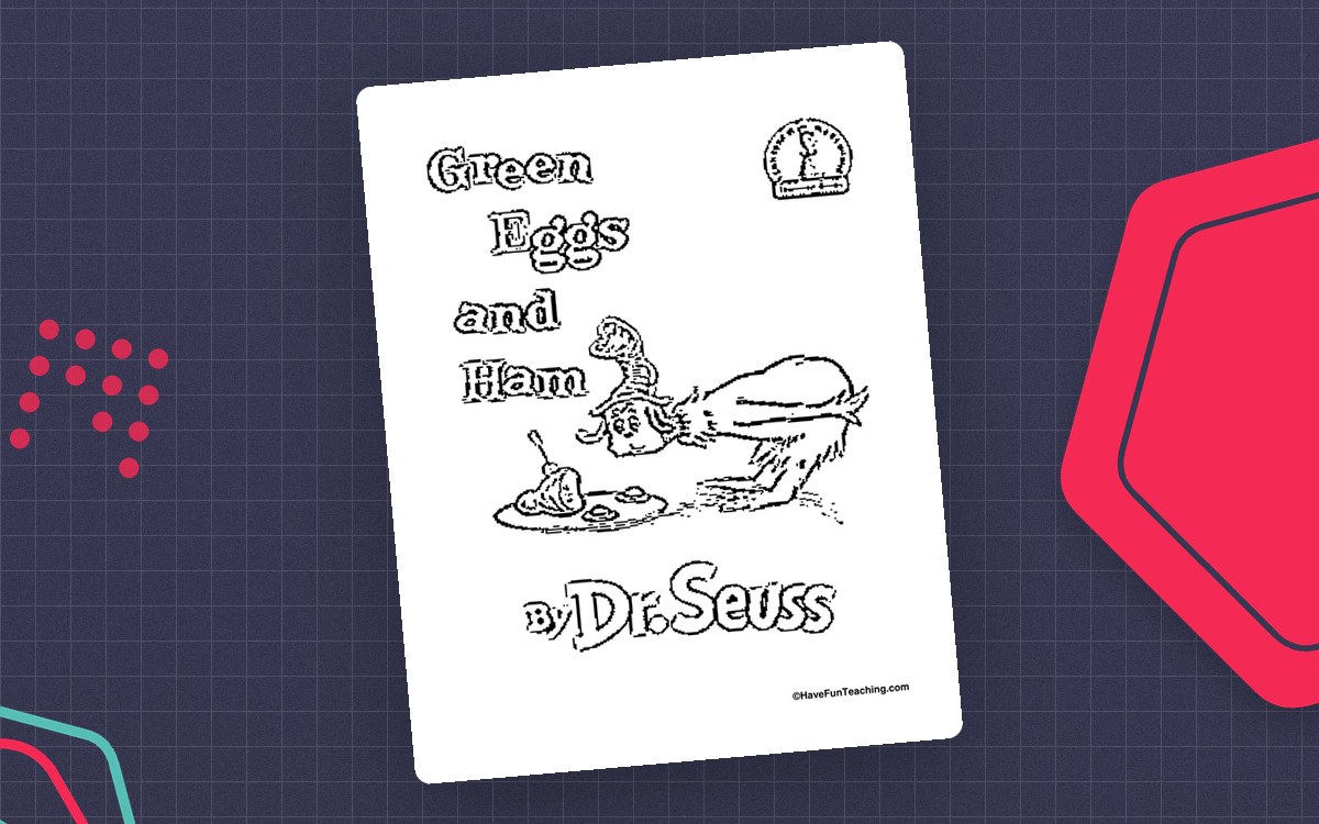 Green Eggs and Ham – Dr. Seuss Coloring Page preview