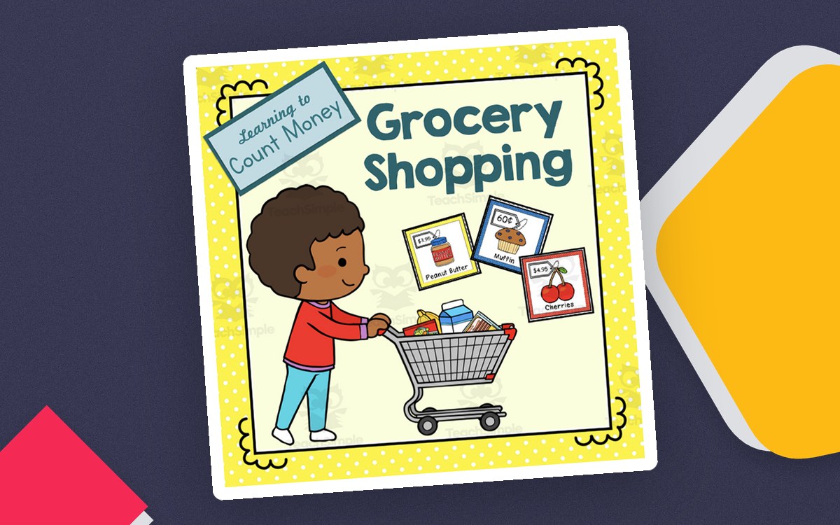 Grocery Shopping Math – Counting Money Activity preview