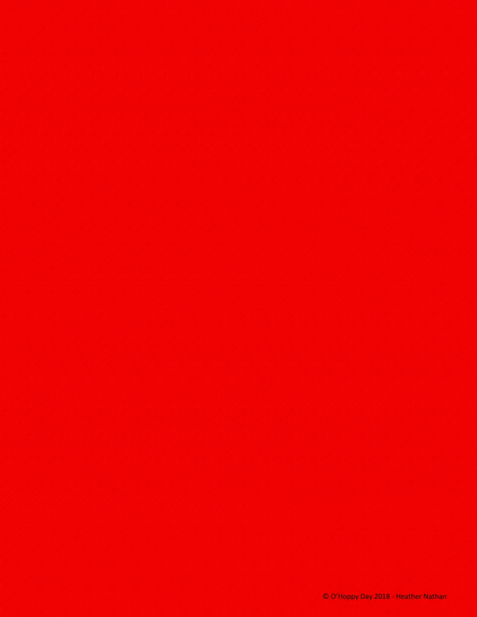 Red striped card back pattern meant to be printed on the reverse of the red word cards before cutting apart